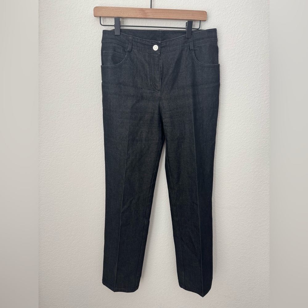 St. John Black Pants Dress Jeans Straight Leg Women's Size 4